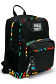 Coral High Dört Bölmeli Siyah Grafiti Ortaokul Çantası - Erkek Çocuk - 4