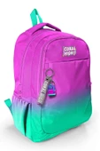 Coral High Pembe Su Yeşili Renk Geçişli İlkokul Ortaokul ve Günlük Sırt Çantası - Kız Çocuk thumbnail 1
