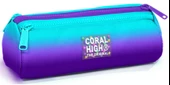 Coral High Turkuaz Mor Renk Geçişli Üç Bölmeli Kalem Çantası - Erkek Çocuk thumbnail 1