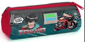 Coral High Gri Nefti Anime Motorsiklet Üç Bölmeli Kalem Çantası - Erkek Çocuk thumbnail 1