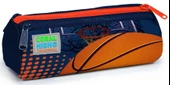 Coral High Turuncu Lacivert Basketbol Üç Bölmeli Kalem Çantası - Erkek Çocuk thumbnail 1