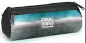 Coral High Turkuaz Gri Batik Üç Bölmeli Kalem Çantası - Erkek Çocuk thumbnail 1