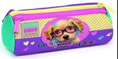Coral High Sarı Pembe Sevimli Köpek Üç Bölmeli Kalem Çantası - Kız Çocuk - 1