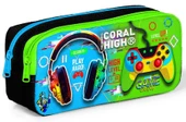 Coral High Kulaklık Game İki Bölmeli Kalem Çantası - Erkek Çocuk - 1
