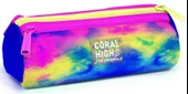 Coral High Renkli Batik Üç Bölmeli Kalem Çantası - Kız Çocuk thumbnail 1