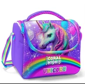 Coral High Mor Simli Unicorn Isı Yalıtımlı Beslenme Çantası - Kız Çocuk thumbnail 1