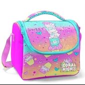 Coral High Renkli Dondurmalı Kedi Isı Yalıtımlı Beslenme Çantası - Kız Çocuk thumbnail 1