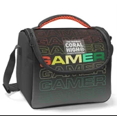 Coral High Siyah Gri Gamer Isı Yalıtımlı Beslenme Çantası - Erkek Çocuk - 1