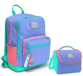 Coral High Dört Bölmeli Ortaokul Çantası ve Beslenme Çantası Seti - Derin Mavi - Erkek Çocuk thumbnail 1