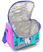 Coral High Turkuaz Pembe Dondurmalı Kedi Desenli Kız Çocuk Isı Yalıtımlı Beslenme Çantası ve Kalemlik Seti thumbnail 2