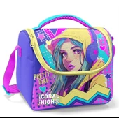 Coral High Lavanta Turkuaz Kulaklıklı Kız Isı Yalıtımlı Beslenme Çantası thumbnail 1