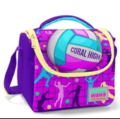 Coral High Pembe Mor Voleybol Isı Yalıtımlı Beslenme Çantası - Kız Çocuk thumbnail 1