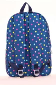 Kaukko Kids Lacivert Puantiyeli Kız Çocuk İlkokul ve Ortaokul Okul Sırt Çantası thumbnail 2