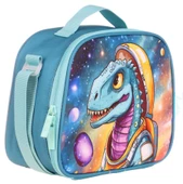 Kaukko Kids Isı Yalıtımlı Erkek Çocuk Turkuaz Dinazor Beslenme Çantası thumbnail 1