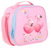 Kaukko Kids Isı Yalıtımlı Kız Çocuk Pembe Flamingo Beslenme Çantası - 1