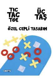 XOX 3 Taş Zarf Tasarımlı Keçe Kutu Oyunu Tic Tac Toe - 2