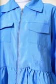 Fermuarlı Tunik İkili Takım Mavi - 4