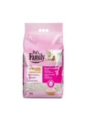 PET'S FAMİLY BEBEK PUDARSI KOKULU İNCE BENTONİT KEDİ KUMU 10 LT 303-050 - 1