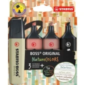 Stabilo Boss Nature Colors 4 Renk 70/4-2-3 Yeni Doğal Renkler Serisi - 1