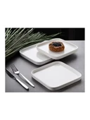Gönül GNL 3470 Porselen Kare Tabak 6 Lı - 1