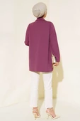 Krep Ceket Magenta - 3