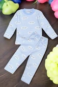 Bulutlu Erkek Bebek Pijama Takım ST07111 - 5