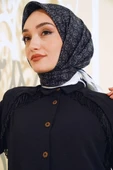 MK Desen Soft Eşarp Siyah - 1