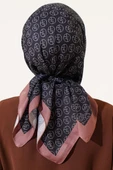 MK Desen Soft Eşarp Siyah Kahve - 3