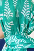 Desenli Bambu Şal Benetton - 4