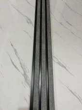 Renkli Duvarlar Atc Gri Antrasit Dekoratif Görünüm Pvc Kaplama Lambiri 12cmx90cm - 2