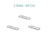 Cod-Ex Nemli Palet Yedek Mop Paspas Başlığı Bezi -60 Cm. / Nem Alıcı Mop - Pamuklu / Beyaz - 3 Adet thumbnail 2