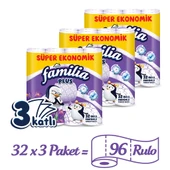 Familia Plus Parfümlü Tuvalet Kağıdı 96 Rulo (32 Rulo x 3 Paket) - 2