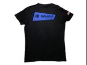 Bajaj Siyah Erkek T-Shirt  % 100 Pamuk thumbnail 2