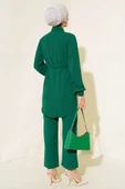 Önü Püskül Detaylı İkili Takım Zümrüt thumbnail 3