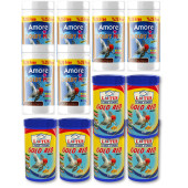 Amore Goldy Mix Granules 750 Ml, Lotus Gold Red 600 Ml Japon Balık Yemi - 1