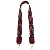 Angel Çanta Aksesuar Ledi Supra Örgü Model Bordo Renk Derili Çanta Sapı Light Gold Metalli - 4