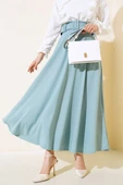 Kloş Kalın Kemerli Etek Mint thumbnail 1