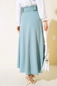 Kloş Kalın Kemerli Etek Mint thumbnail 3