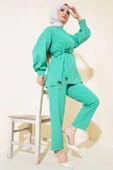 Taş Püsküllü İkili Takım Yeşil thumbnail 1