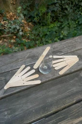 Ahşap İp Fitil Tutucu 30 Adet thumbnail 4