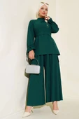 Piliseli Pantolonlu İkili Takım Zümrüt thumbnail 1
