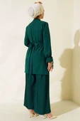 Piliseli Pantolonlu İkili Takım Zümrüt thumbnail 3