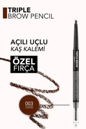 Flormar Triple Brow 3'ü 1 Arada Kremsi Dokulu Kaş Makyaj Kalemi - 003 Coffe - 3