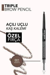 Flormar Triple Brow 3'ü 1 Arada Kremsi Dokulu Kaş Makyaj Kalemi - 001 Brunette - 4