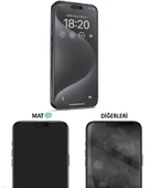 Tfy Store İphone SE 2020 Uyumlu Parmak izi bırakmaz Ekran Koruyucu Nano MAT Jelatin thumbnail 2