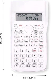 Valkyrie Dexin 240 Fonksiyonlu Çift Satır Bilimsel Hesap Makinesi Beyaz - 4