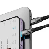 Baseus Glimmer Series 20W 100 cm Type-C To Lightning Şarj Kablosu Siyah thumbnail 2