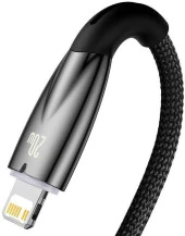 Baseus Glimmer Series 20W 100 cm Type-C To Lightning Şarj Kablosu Siyah thumbnail 3