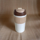 Çift Kapaklı Pipetli Yeni Seri Staınless Steel 450 ml Sıcak/soğuk Mag Bardak Termos - 1