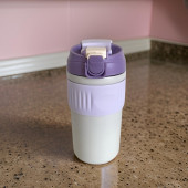 Çift Kapaklı Pipetli Yeni Seri Staınless Steel 450 ml Sıcak/soğuk Mag Bardak Termos - 1